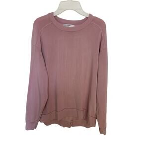 Stateside Pink Softest Fleece Crewneck Size Small Modal Comfy Cozy Closet Staple